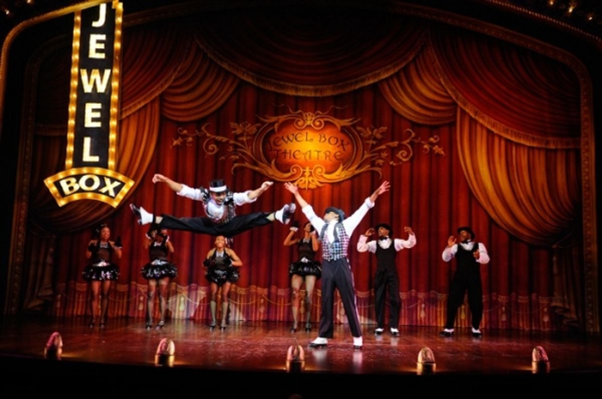 Boston (left, Matthew Johnson) and Roosevelt (right, Jared Grimes)  at 